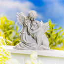 Memorial Angel's Comfort Dog Resin Statuary, 8.5"H