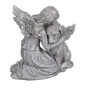 Memorial Angel's Comfort Dog Resin Statuary, 8.5"H