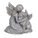 Memorial Angel's Comfort Dog Resin Statuary, 8.5"H
