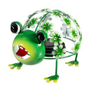 Pollinator Garden Statue, LED Frog & Ladybug Statue, 2 Asst., 5.5"H