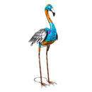 Metal Gradient Flamingo Garden Statue, 21.5"H