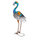 Metal Gradient Flamingo Garden Statue, 21.5"H