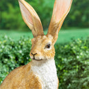 Hop Into Spring Garden Statue, Resin Hare Statue, 21"H