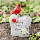 Memorial Always in My Heart Cardinal Resin Statuary, 9"H