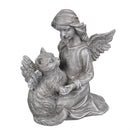 Memorial Angel's Comfort Cat Resin Statuary, 8.5"H