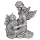 Memorial Angel's Comfort Cat Resin Statuary, 8.5"H