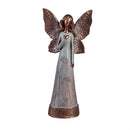 Resin Praying and Heart Angel Garden Statues, 2 Asst., 12.5"H