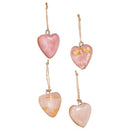 Valentine's Day Hanging Decor Resin Ornament Heart 2.25"H, In Glass Jar