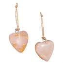 Valentine's Day Hanging Decor Resin Ornament Heart 2.25"H, In Glass Jar