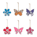 Petal & Plow Hanging Decor Wood Ornament Program, With Wood Tree Display