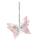 Pollinator Garden Hanging Decor Metal Butterfly, 4.75"L, Asst of 2