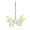 Pollinator Garden Hanging Decor Metal Butterfly, 4.75"L, Asst of 2
