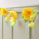 What She Shed Hanging Decor Paper Garland Yellow Flower, 65"L