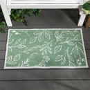 Verdant Greenery Indoor/Outdoor Hooked Rug 24"x42"