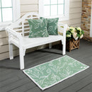 Verdant Greenery Indoor/Outdoor Hooked Rug 24"x42"