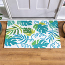 Monstera Leaf Indoor/Outdoor Hooked Rug 24"x42"