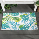 Monstera Leaf Indoor/Outdoor Hooked Rug 24"x42"