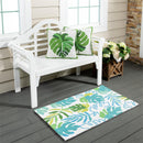 Monstera Leaf Indoor/Outdoor Hooked Rug 24"x42"