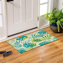 Monstera Leaf Indoor/Outdoor Hooked Rug 24"x42"
