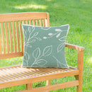 Verdant Greenery Indoor/Outdoor Hooked Pillow 18"x18"