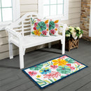 Vibrant Flowers Indoor/Outdoor Hooked Rug 24"x42"