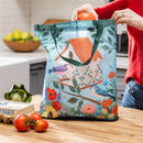 Cottage Garden Tote Foldable Compact Tote Bag, Bird House, 15.5"L x 4.5"W x 16.5"H