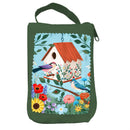 Cottage Garden Tote Foldable Compact Tote Bag, Bird House, 15.5"L x 4.5"W x 16.5"H