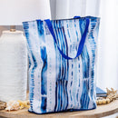 Seaside Retreat Tote Foldable Compact, Shibori, 15.5"L x 4.5"W x 16.5"H