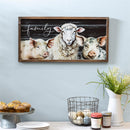 Petal & Plow Indoor Wall Decor, Wood, Farm "Family" Wall Decor, 24" L x 12" H