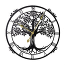 What She Shed Indoor Wall Decor, Metal, Tree Outdoor Clock, 20"