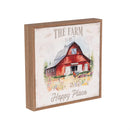 Petal & Plow Indoor Wall Decor, Farm Animal Canvas with Wood Frame, 10" H x 10" W