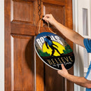 Kansas City Royals Bigfoot Round Door Décor with Hanging Rope, 18x18