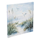 Blue Coastal Flying Seagull Wall Decor, Canvas, 16" L x 16" H