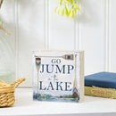 Lake Living Wooden Plock Lake Go Jump 6x6"