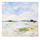 Blue Coastal Landscape Wall Decor, Canvas, 20" L x 24" H