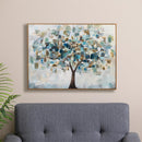 VivaStyle Indoor Wall Decor, Hand Stamped Abstract Tree Canvas, 36" L x 24" H