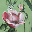 What She Shed Green Wildflowers Canvas Wall Decor, 12" L x 12" H, Asst of 2