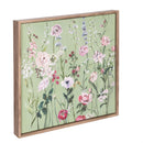What She Shed Green Wildflowers Canvas Wall Decor, 12" L x 12" H, Asst of 2