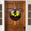 St Louis Cardinals Bigfoot Round Door Décor with Hanging Rope, 18x18