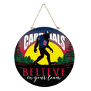 St Louis Cardinals Bigfoot Round Door Décor with Hanging Rope, 18x18