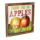 Petal & Plow Indoor Wall Decor, Wood, Farm Fresh Vegetables Wall Art, Asst of 4