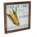 Petal & Plow Indoor Wall Decor, Wood, Farm Fresh Vegetables Wall Art, Asst of 4