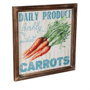 Petal & Plow Indoor Wall Decor, Wood, Farm Fresh Vegetables Wall Art, Asst of 4