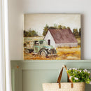 Petal & Plow Indoor Wall Decor, Textile, Truck & Barn Canvas, 24" L x 24" H