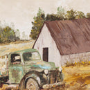 Petal & Plow Indoor Wall Decor, Textile, Truck & Barn Canvas, 24" L x 24" H