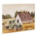 Petal & Plow Indoor Wall Decor, Textile, Truck & Barn Canvas, 24" L x 24" H