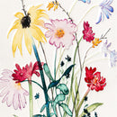 Petal & Plow Indoor Wall Decor, Metal & Wood, Wildflower Bouquet with Wooden Frame