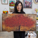 Petal & Plow Indoor Wall Decor, Textile, Maple Tree Canvas, 36" L x 18" H