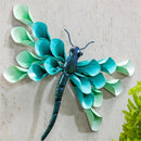 Pollinator Garden Outdoor Wall Decor, Metal, Petal Dragonfly Wall Art
