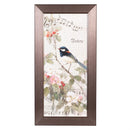 What She Shed Birds on Cherry Trees Wall Decor, Framed 21" L x 9" H, Assort of 2
